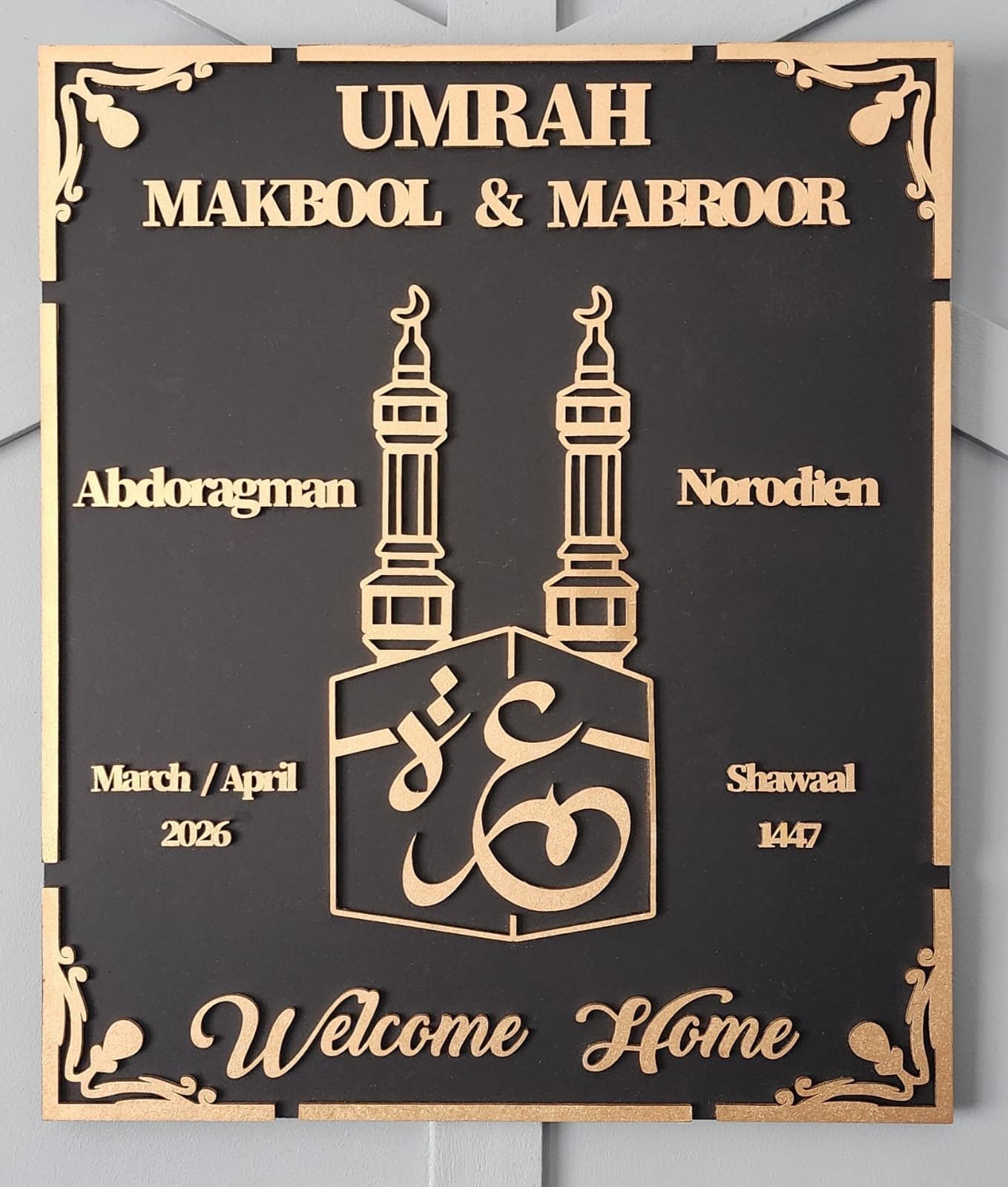 Umrah/Hajj Board - No Frame