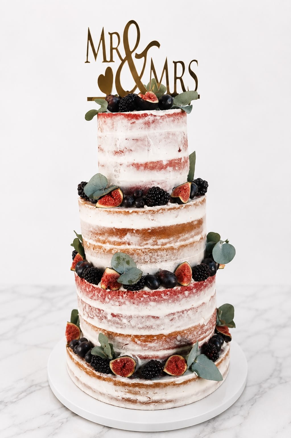 Rustic Naked Wedding Cake