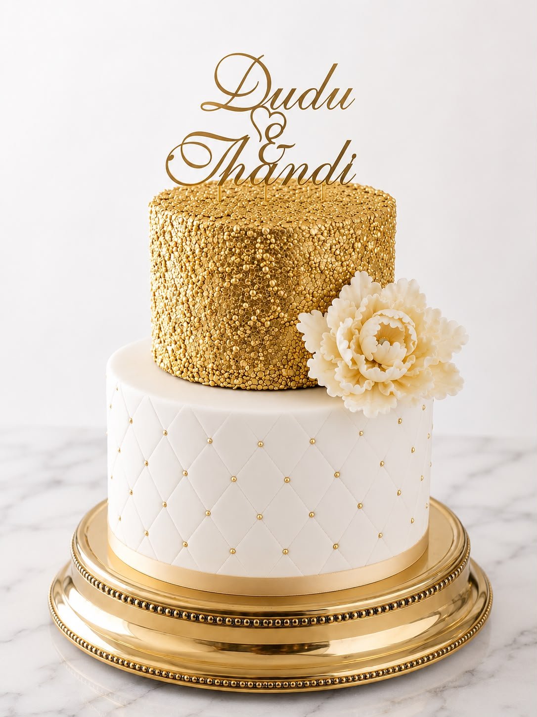Luxury Gold Wedding Cake